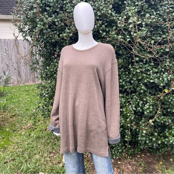𝅺Eddie Bauer Cotton LongSleeve Crew Neck Sweater Size Large - Picture 9 of 13